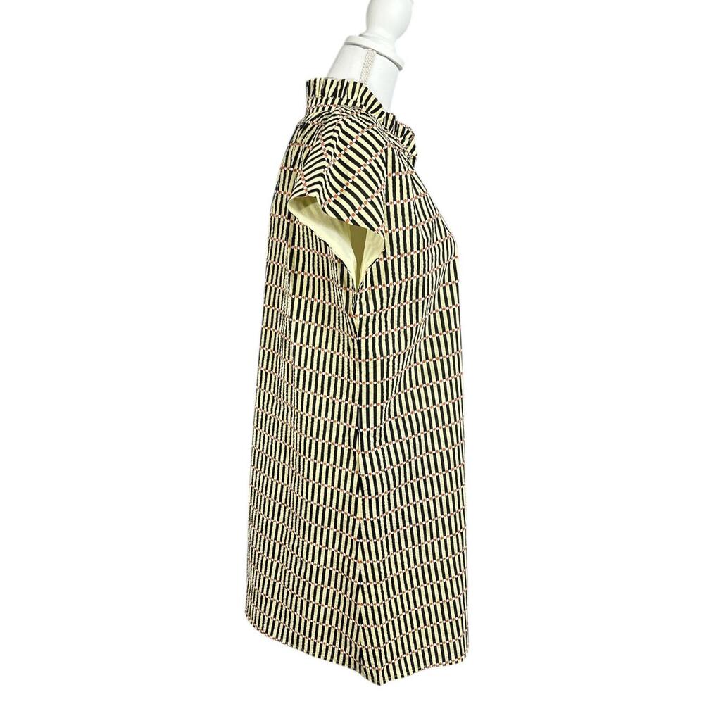 THML Faith Button Up Dress Womens Medium Rue Stripe Dot NWT - Picture 4 of 10